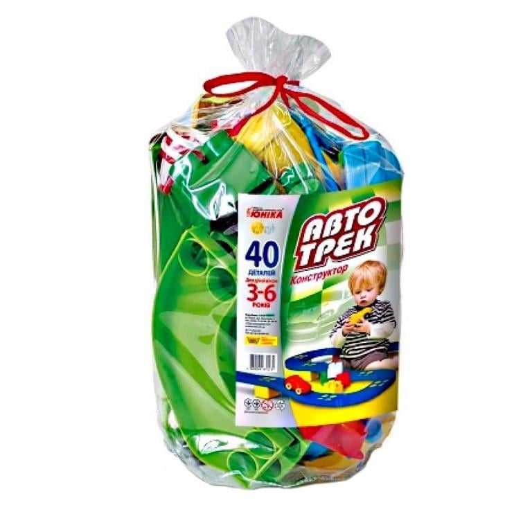 Конструктор детский Автотрек 70231 паяный пакет 40 деталей (47268)