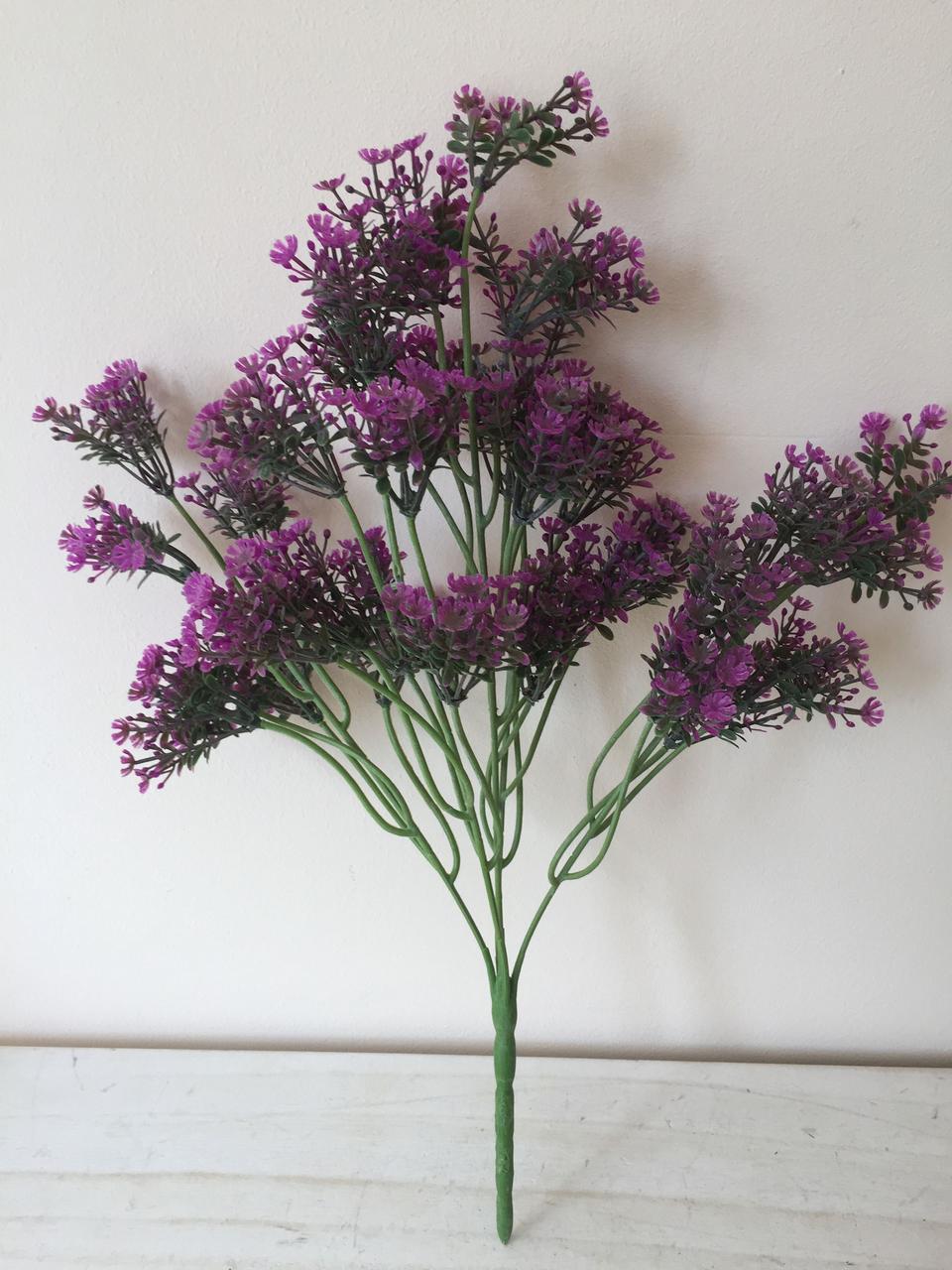 Искусственный гипсофил букет пластик 30 см Темно-розовый - фото 2 Искусственный гипсофил букет пластик 30 см Темно-розовый - фото 2