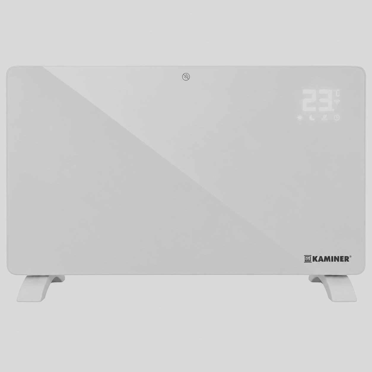 Обогреватель оклянный электрический Kaminer ZELVA 26573 2500 Вт Wi-Fi Белый