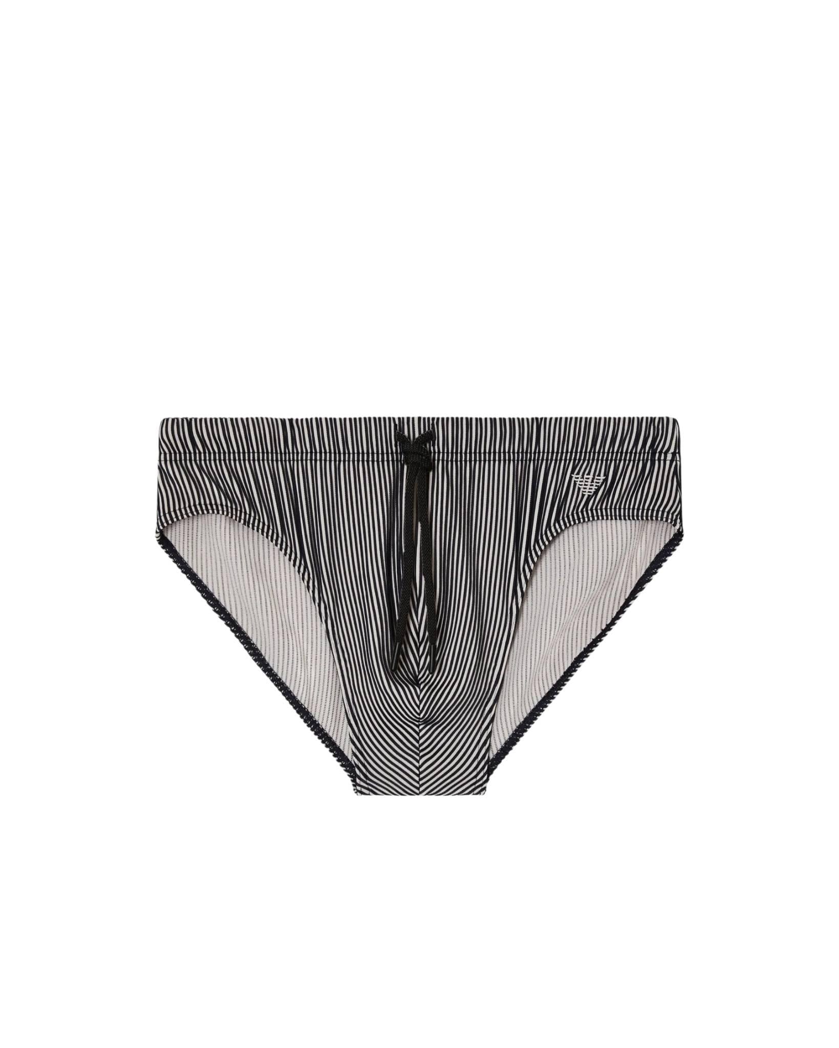Плавки мужские Emporio Armani XL Черный/Бежевый (EM000685-stripe)