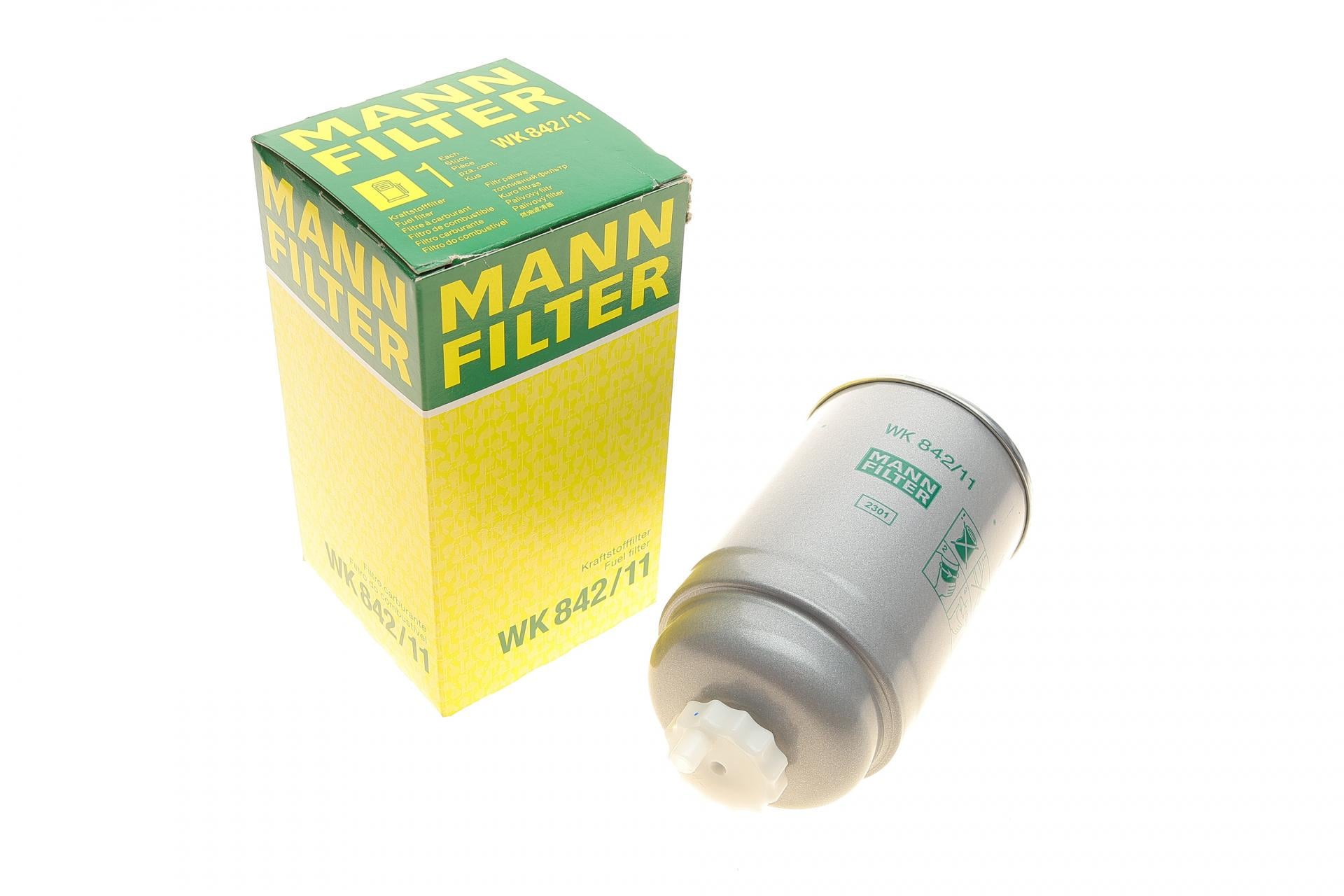 Фильтр топливный Mann-Filter для Audi A4/A6/Skoda SuperB/VW Passat 1,9D 98-08 (WK 842/11) Фильтр топливный Mann-Filter для Audi A4/A6/Skoda SuperB/VW Passat 1,9D 98-08 (WK 842/11)