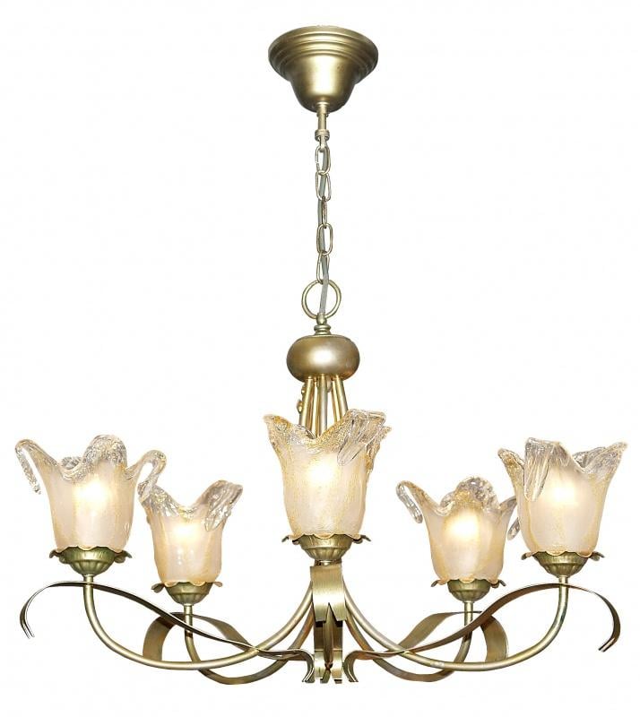 Люстра подвесная кантри на 5 плафонов Brille BR-850S/5