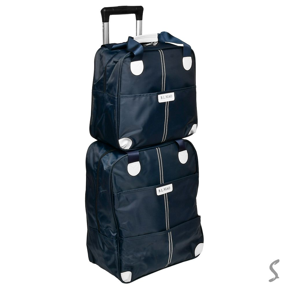 Валіза-сумка Stenson R95587-DB 38x43/31,5x34 см 2 шт. Blue - фото 1 Валіза-сумка Stenson R95587-DB 38x43/31,5x34 см 2 шт. Blue - фото 1