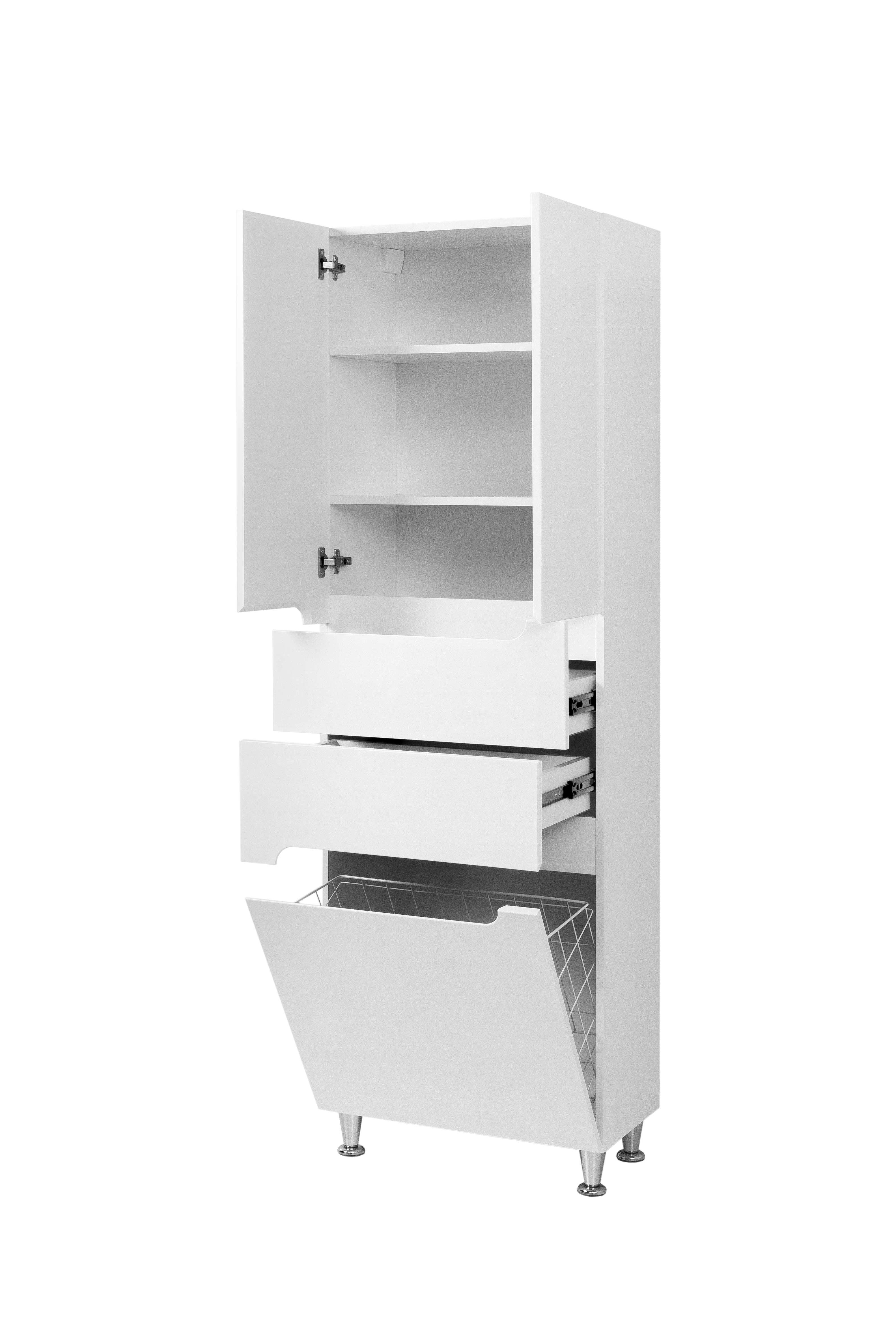 Пенал для ванної кімнати П11К60 Сімпл (00002PK) - фото 3 Пенал для ванної кімнати П11К60 Сімпл (00002PK) - фото 3