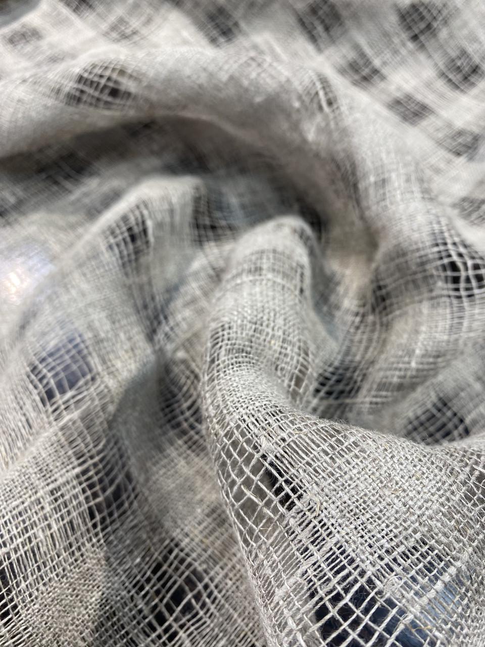 Ткань LINEN PLUS 100% лен натуральная 150 см 3/330 Серый