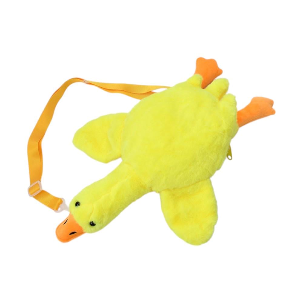 Рюкзак-сумка YG0056 "Гусь" мягкий плюшевый Желтый - фото 1 Рюкзак-сумка YG0056 "Гусь" мягкий плюшевый Желтый - фото 1