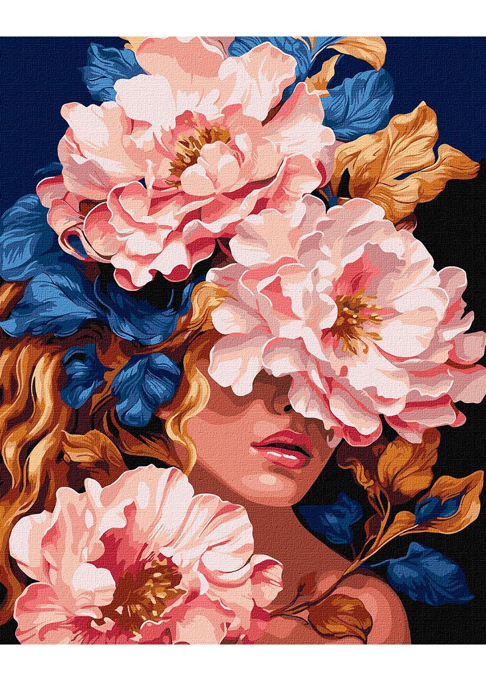 Раскраска по номерам Идейка Цветочное очарование с красками металлик 40х50 см (KHO8434)