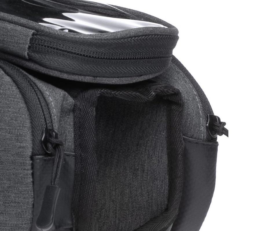 Велосумка на раму под смартфон Sahoo 122007 Top Tube Bag 1,5 л Grey (6920636791131) - фото 2