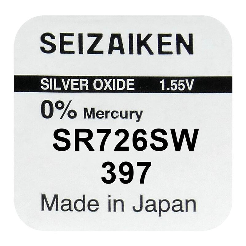 Батарейки срібно-цинкові Seiko 397 SR726SW 1,55V 10 шт. (23361248)