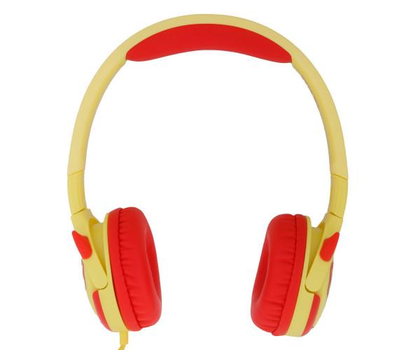 Навушники дитячі Celebrat A25 Childrens wired headphones Red/Yellow