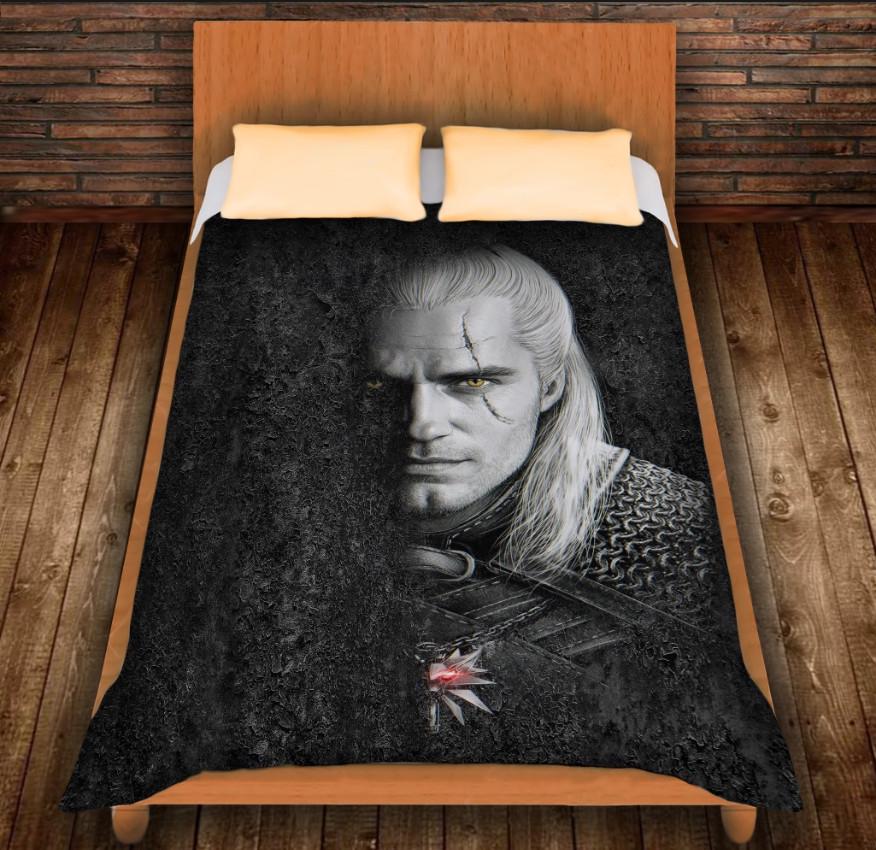 Плед с 3D принтом Witcher Harolt 150х200 см (epi_0209)