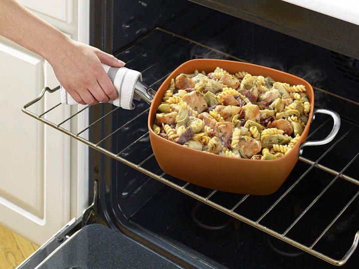 Сковорода з антипригарним керамічним та титановим покриттям Unique UN-5251 - фото 4 Сковорода з антипригарним керамічним та титановим покриттям Unique UN-5251 - фото 4