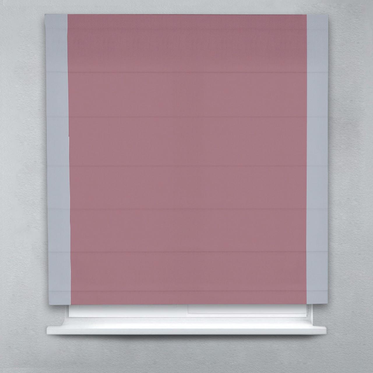 Римская штора Блэкаут Перфект с кантами по бокам 250х170 см Пудровый/Светло-серый