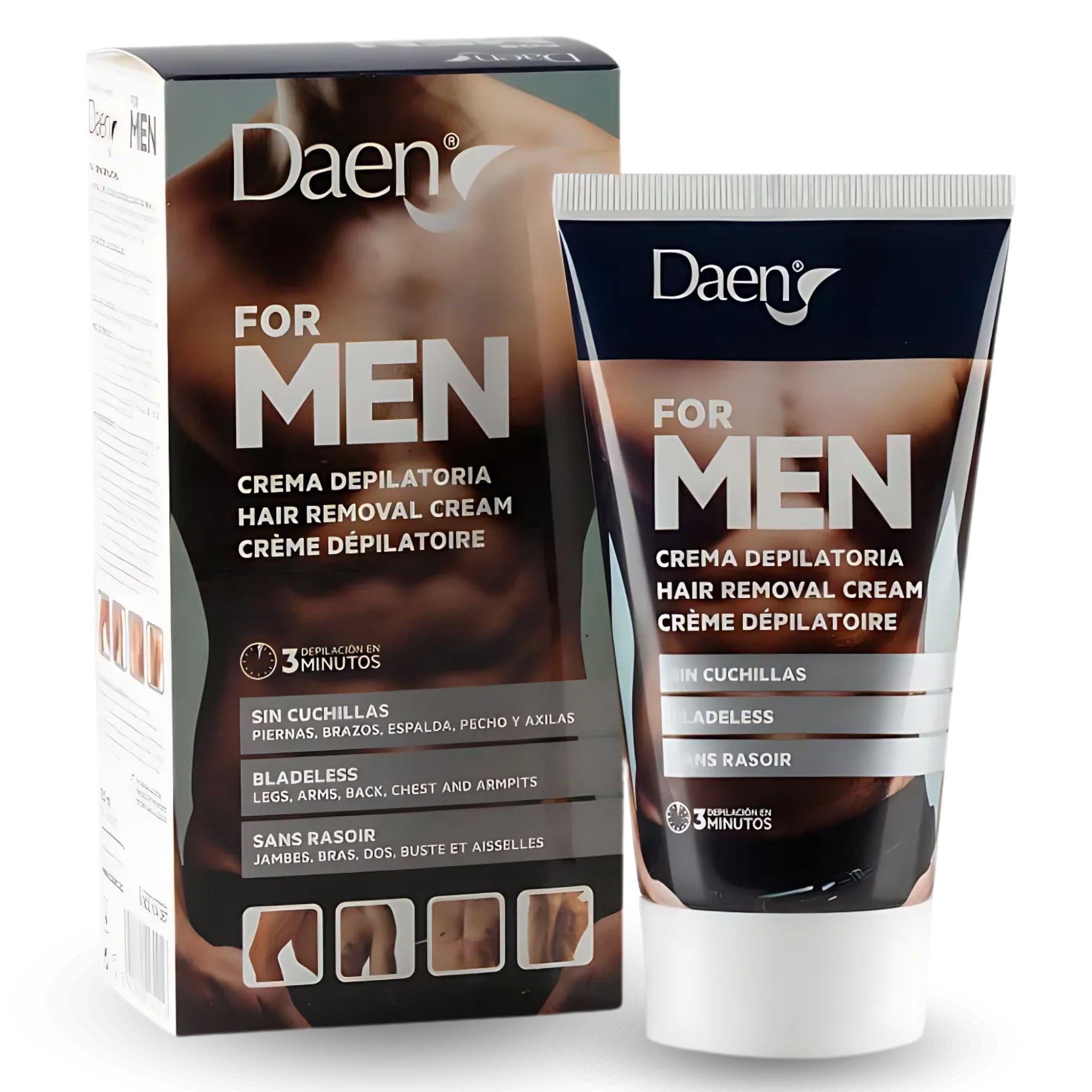Крем для депіляції чоловічий Daen Crema Depilatoria для тіла з лопаткою у наборі 150 мл Крем для депіляції чоловічий Daen Crema Depilatoria для тіла з лопаткою у наборі 150 мл