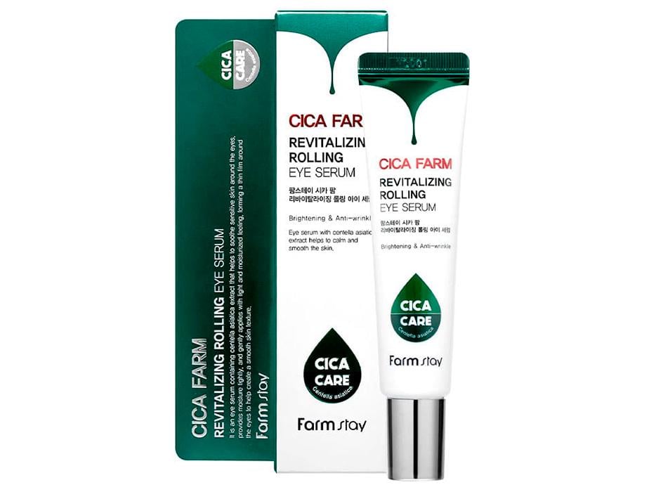 Сироватка для шкіри навколо очей FarmStay Cica Farm Revitalizing Rolling Eye Serum