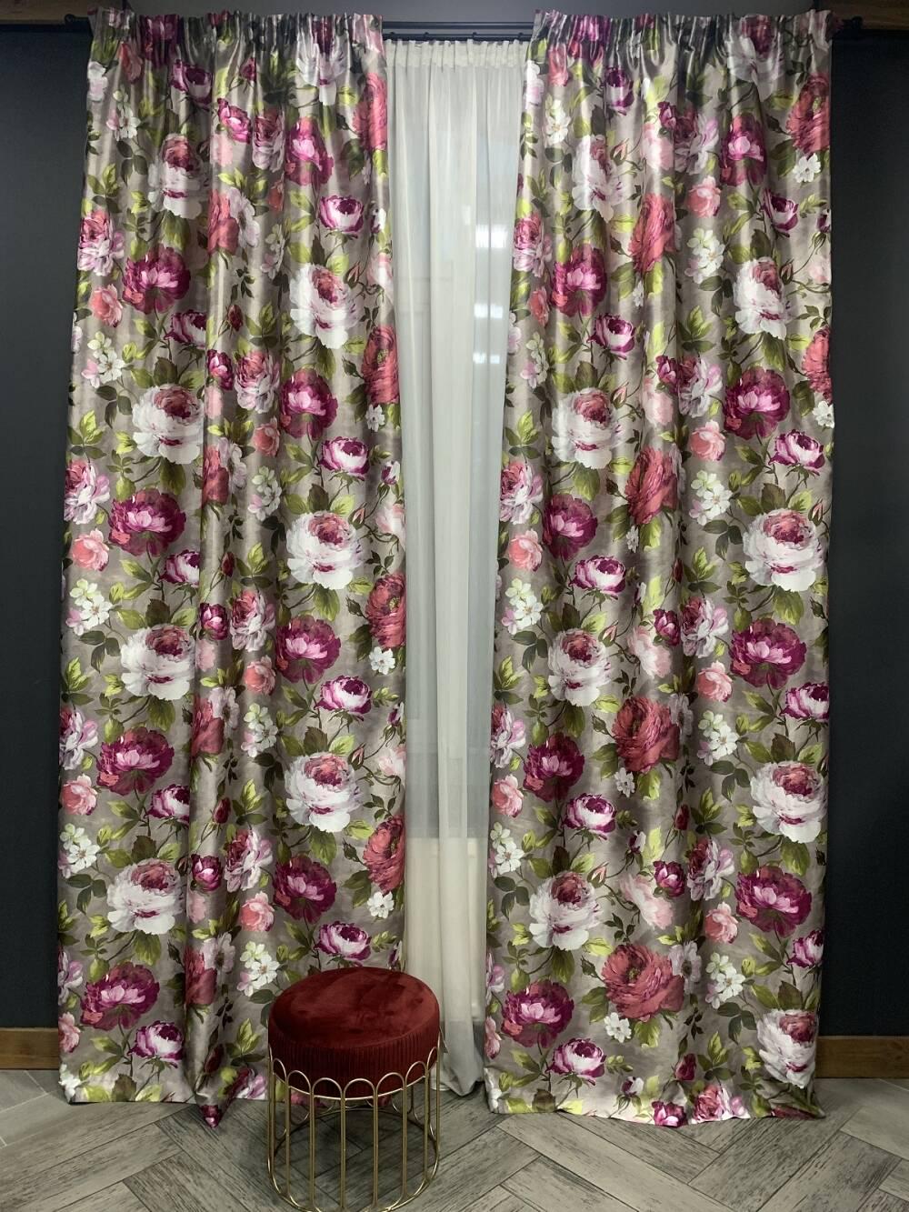 Штори жакардові 1,5 м 2 шт. Білий (000080269)