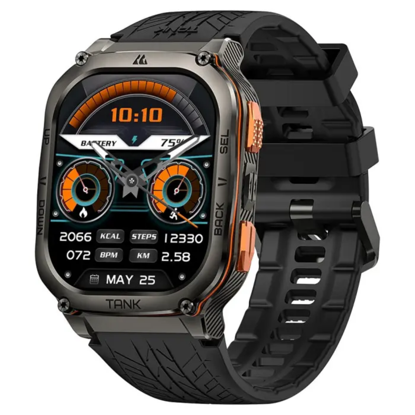 Смарт-часы тактические Kospet Tank M3 Ultra Black — фото 2