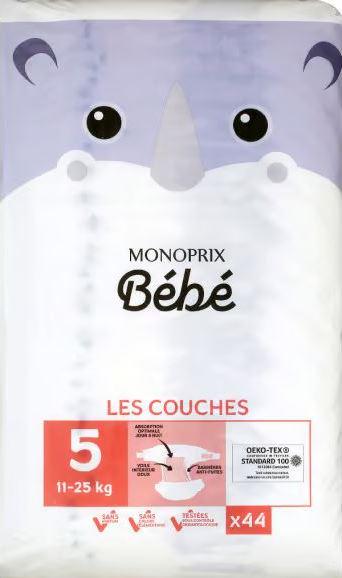 Подгузники Monoprix Bebe 5 11-25 кг 44 шт. (14582) - фото 1