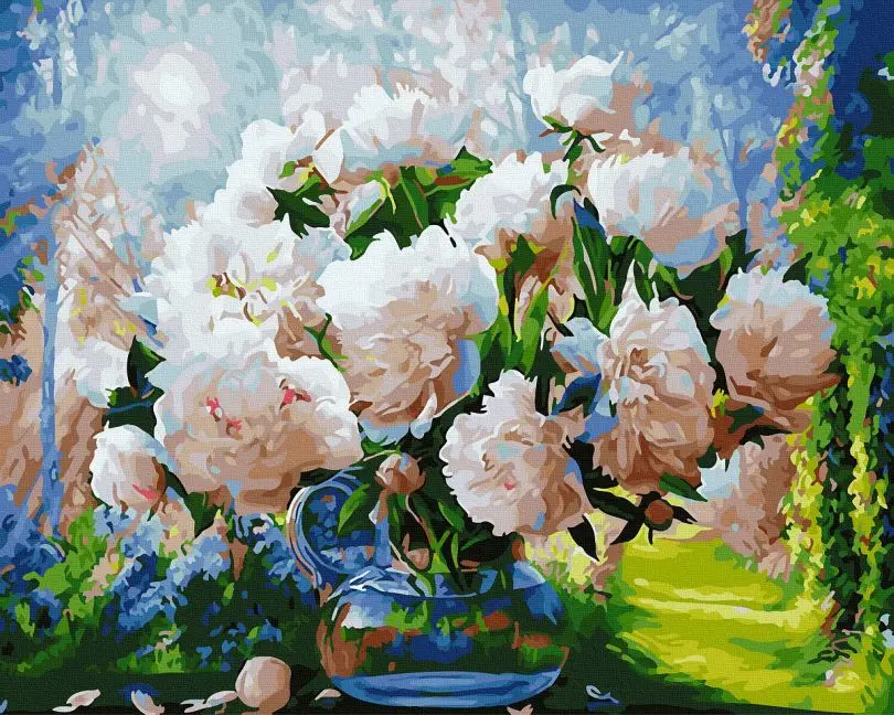 Картина по номерам Brushme Восхитительные пионы 40x50 см (BRM29949)