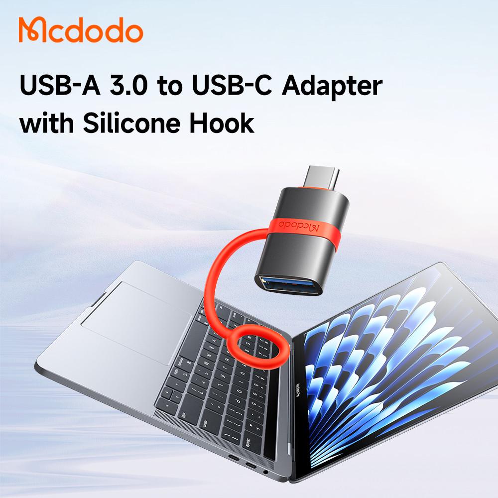 Адаптер Mcdodo OT-3810 USB-A to USB-C Adapter with Silicone Hook - фото 3