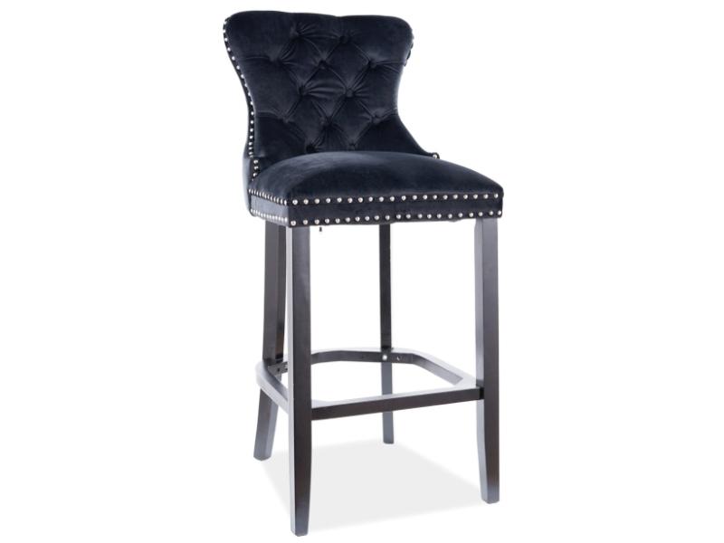 Барний стілець AUGUST H-1 Velvet Чорний (AUGUSTH1VCC) Барний стілець AUGUST H-1 Velvet Чорний (AUGUSTH1VCC)