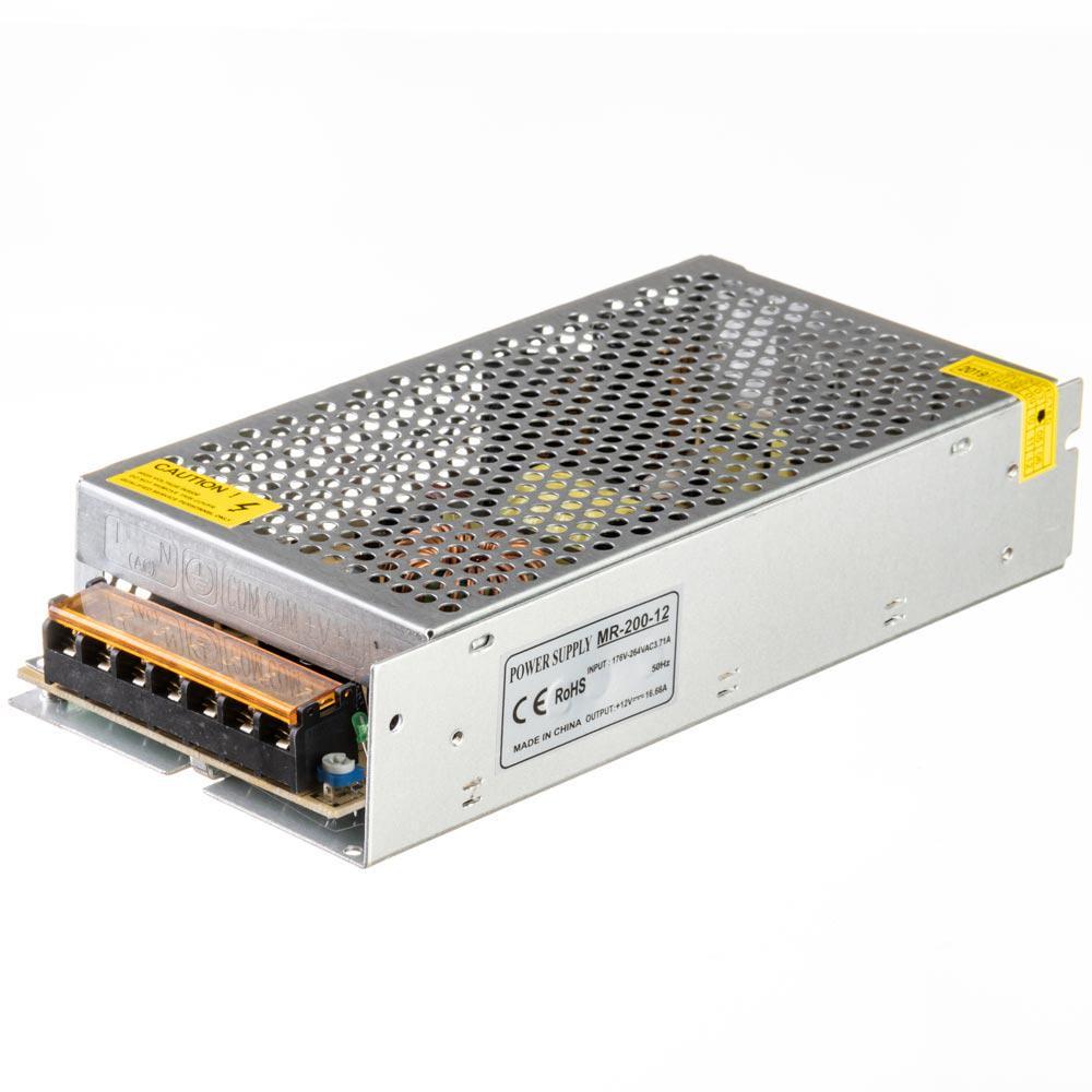 Блок живлення MR-200W IP20 металевий корпус 12V 200W 16,66А (1018236)