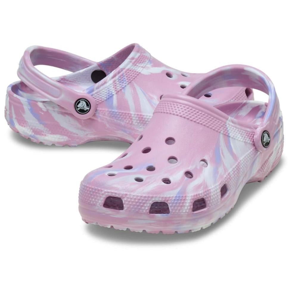 Крокси жіночі Crocs Classic Clog Marbled р. 36-37 Рожевий (22139)