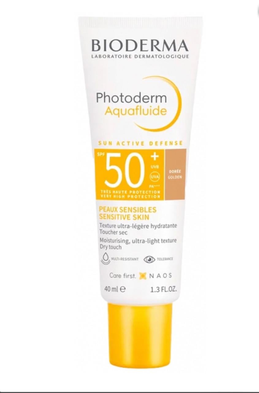 Солнцезащитный флюид BIODERMA Photoderm Aquafluide SPF 50+ с оксидом для чувствительной кожи doree (2280329683)