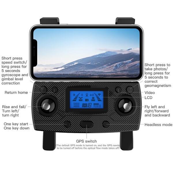 Квадрокоптер ZLRC SG907 PRO 4K и HD камеры GPS Black (d041) - фото 6