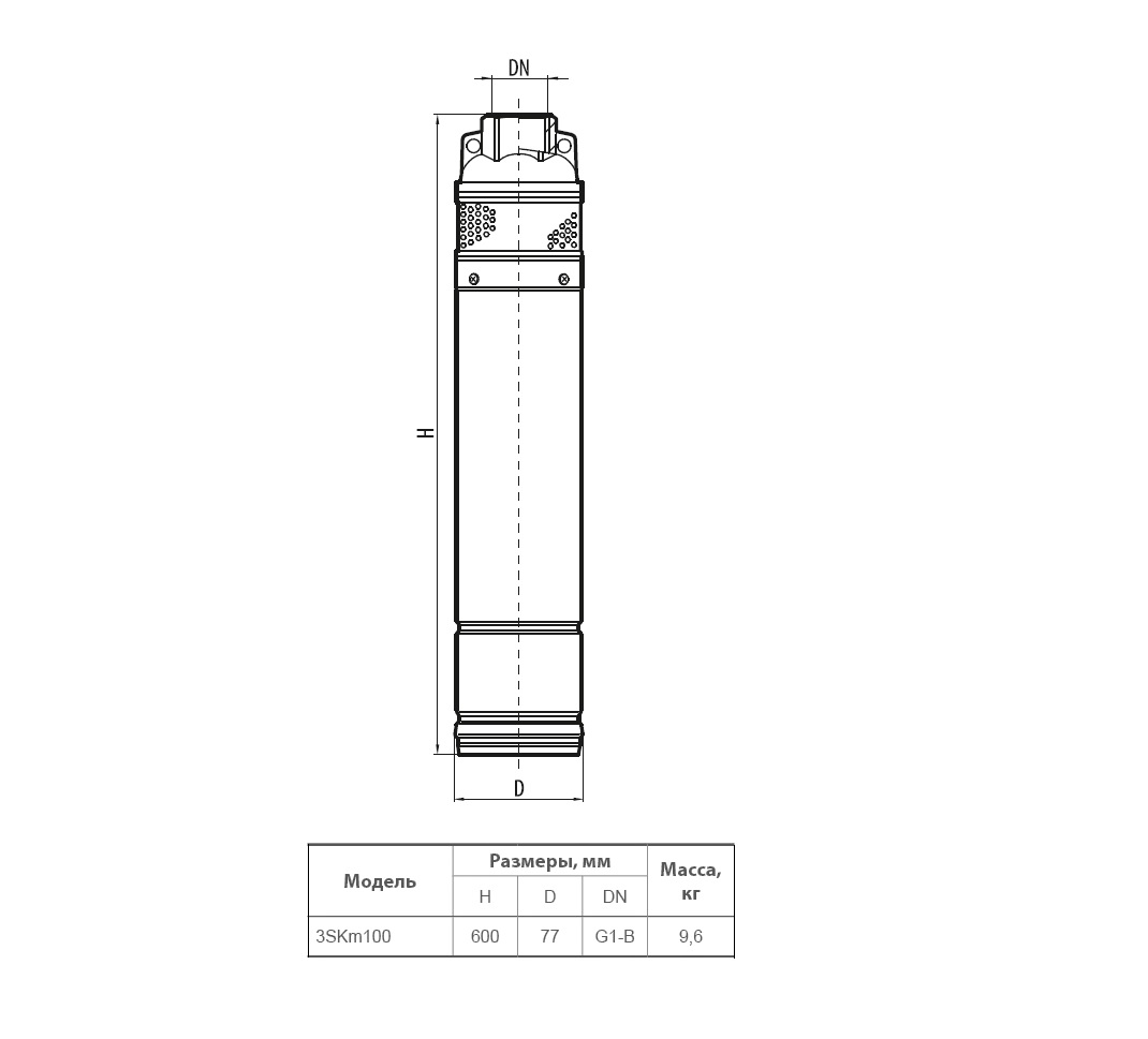 Насос скважинный Насосы плюс Оборудование 3SKm100 - фото 4