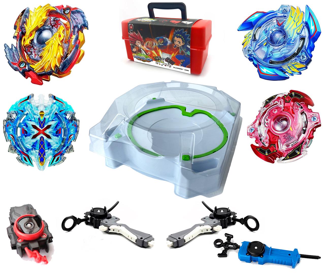 Набор Арена Бейблейд 10в1 45 см 4 волчка 4 запускача (300149)
