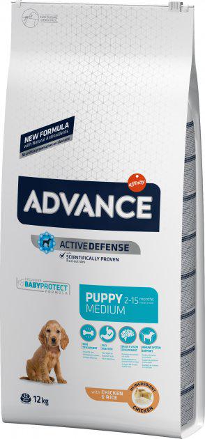 Корм сухой для щенков Advance Dog Medium Puppy Chicken & Rice 800 г (924280)