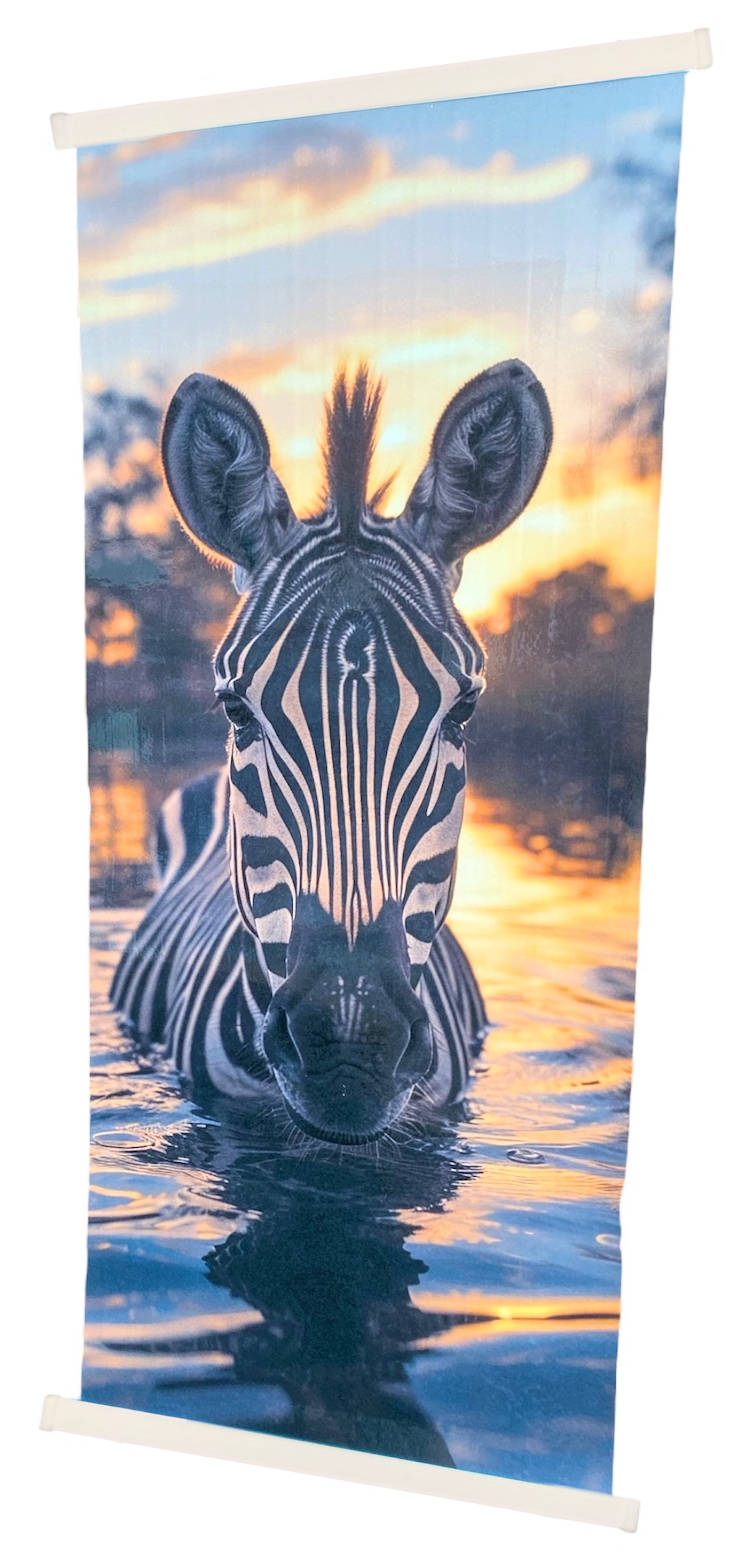 Обігрівач настінний підвісний з підігрівом зебра 100х45 см - фото 2