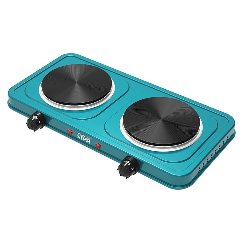 Настільна плита електрична WINNINGSTAR ST-9638 1000W Green (31589407) Настільна плита електрична WINNINGSTAR ST-9638 1000W Green (31589407)