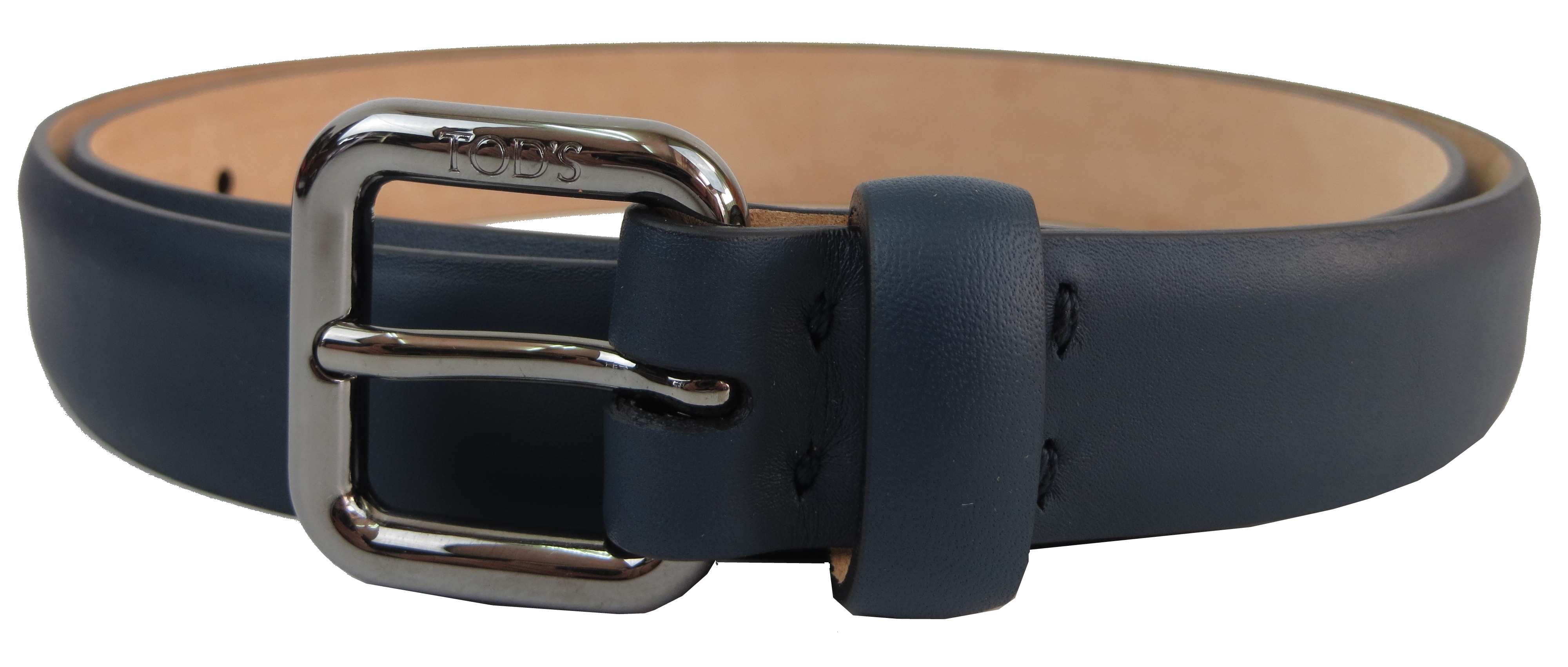 Ремень женский Tods кожаный Синий (S31C45)