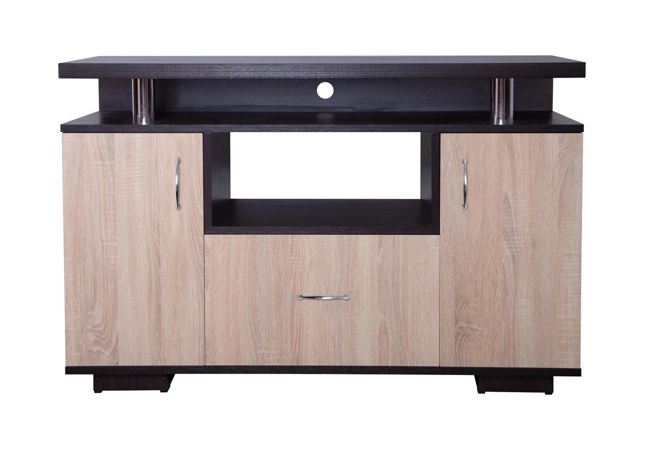 Тумба под телевизор МАКСИ-МЕбель Везувий плюс Венге магия/Дуб сонома (7935)