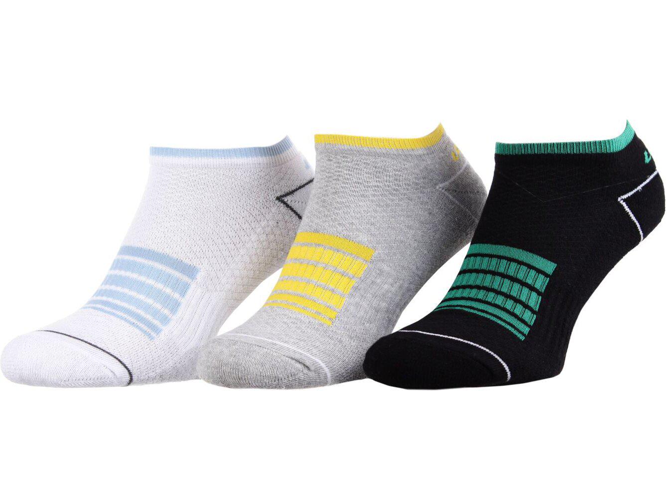 Носки Lotto 3 пары р. 43-46 White/Gray/Black (93512114-1)