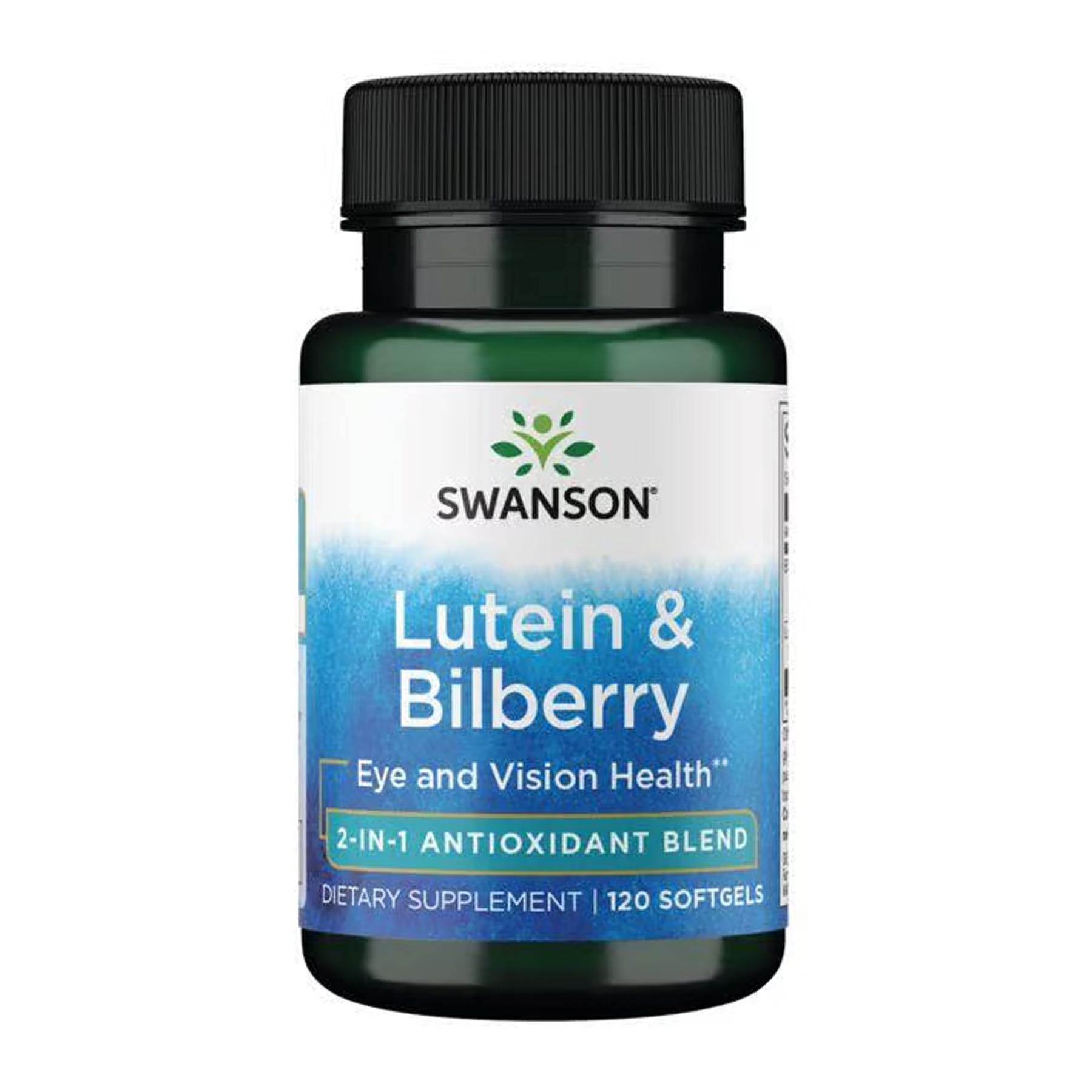 Лютеїн та чорниця Swanson Lutein Bilberry 120 м'яких кап.