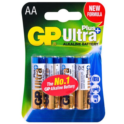 Батарейка Gp Ultra Plus Alkaline 1,5V 15AUPHM-2UE2 щелочная LR6 АА