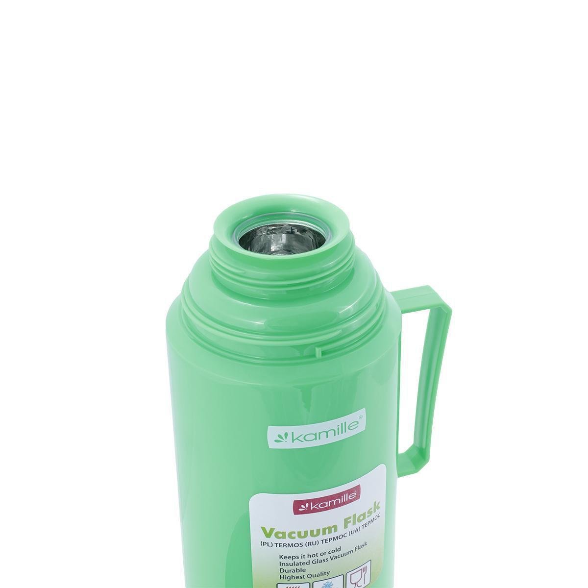 Термос Kamille зі скляною колбою 1000 мл Зелений (2072) - фото 5 Термос Kamille зі скляною колбою 1000 мл Зелений (2072) - фото 5