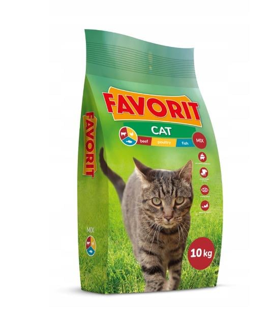 Корм для котів Favorit Mix преміум 20 кг 10+10 (2808089714)