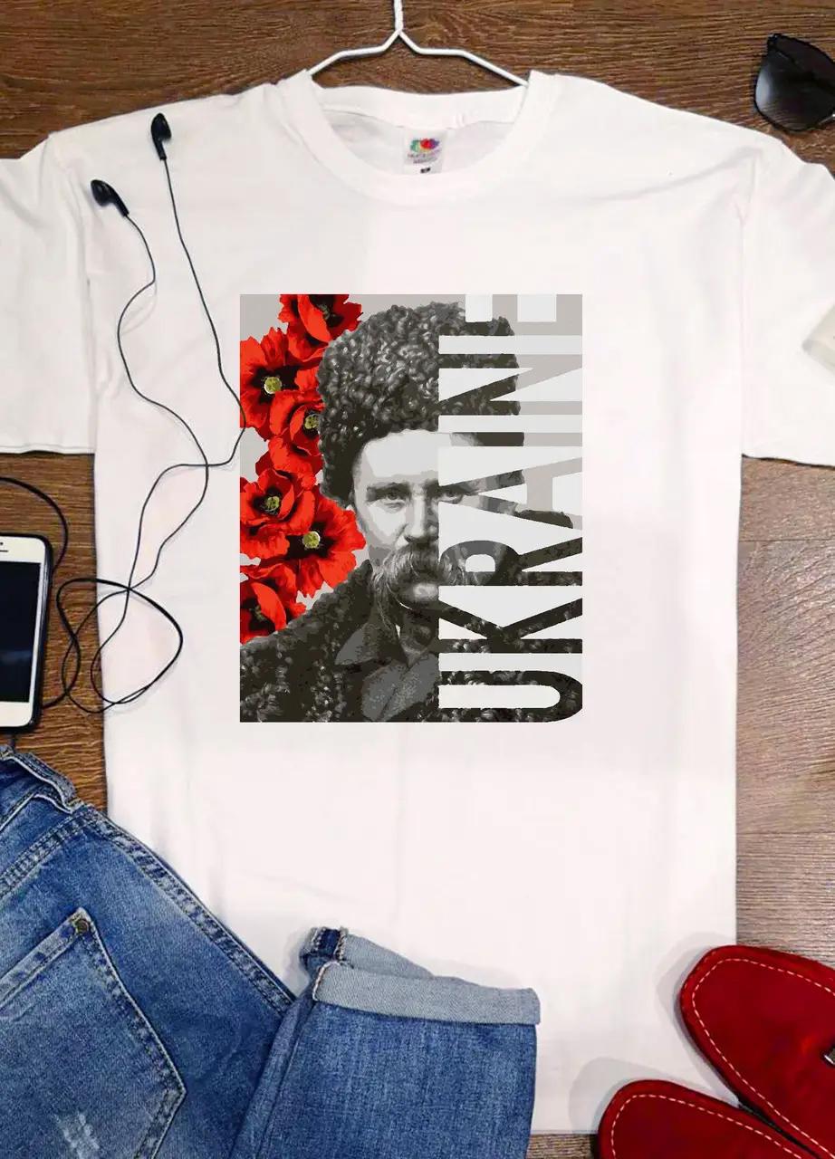 Футболка Stedman Тарас Шевченко "UKRAINE" L Білий (19405938)