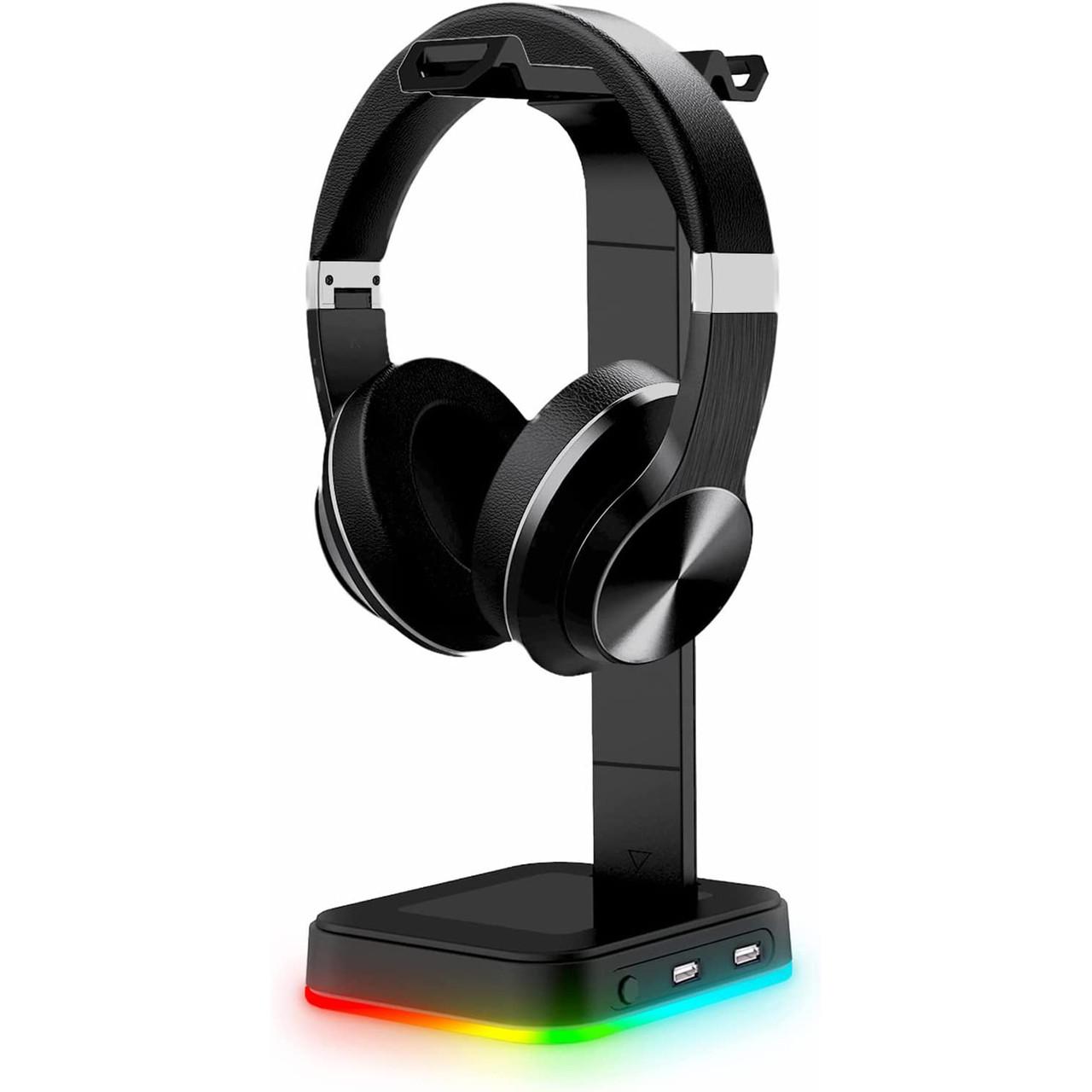 Подставка для наушников/гарнитуры Digital Lion G1 с RGB подсветкой и 2 портами USB - фото 10