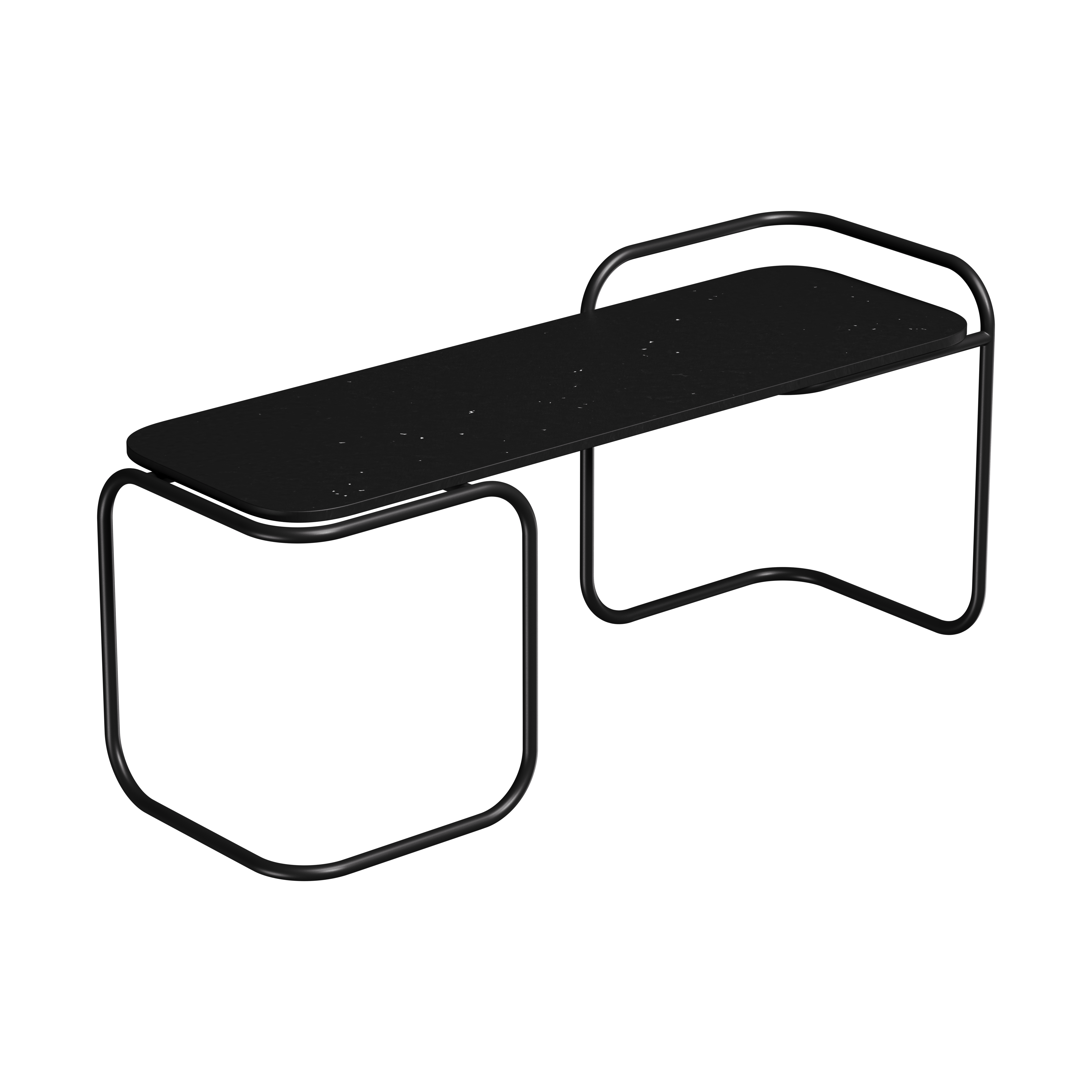 Лавка Recast Plastic чорна 120х50х45 см (LV300)