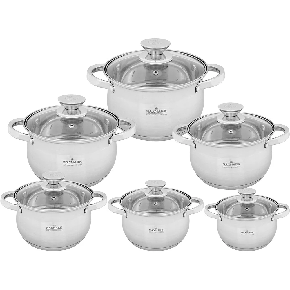 Набір посуду Maxmark MK-BL2512B 12 пр. (30527)