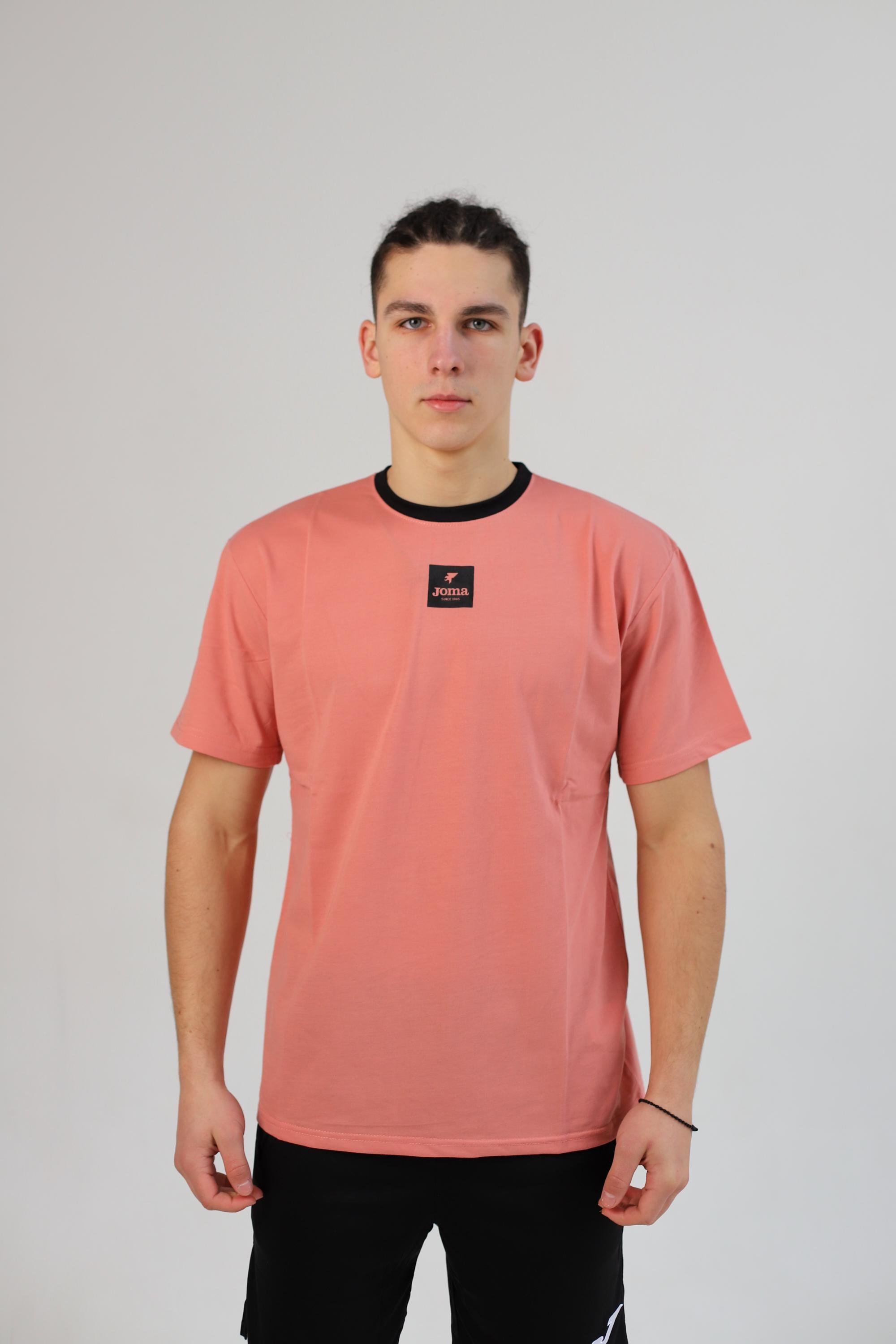 Футболка Joma 800095.570 California Short Sleeve T-Shirt L Pink (8445456504313) - фото 1