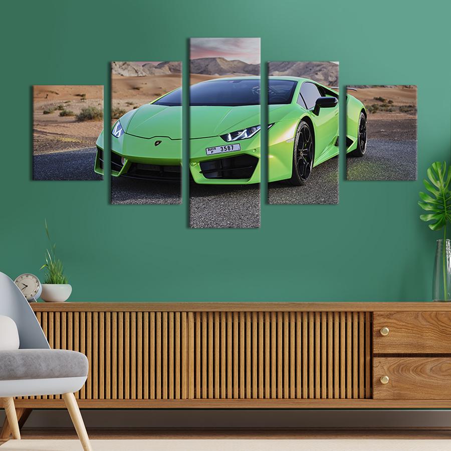 Модульная картина из 5 частей Суперкар Lamborghini Aventador 187x94 см (125-52)