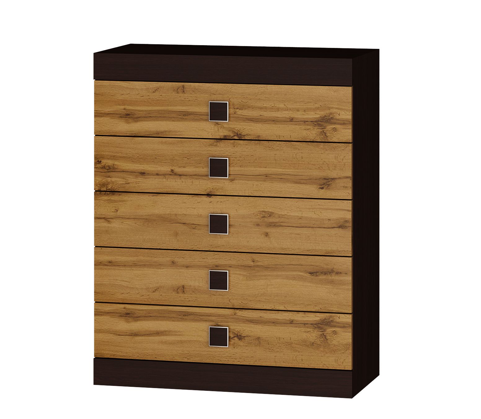 Комод Everest Соната 2 800х376х1003 мм Венге темный/Дуб крафт золотой (11225) - фото 4 Комод Everest Соната 2 800х376х1003 мм Венге темный/Дуб крафт золотой (11225) - фото 4