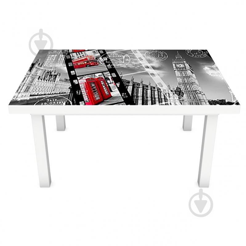 Наклейка виниловая на стол Zatarga "Лондон Коллаж" 650х1200 мм (Z181333/1st)