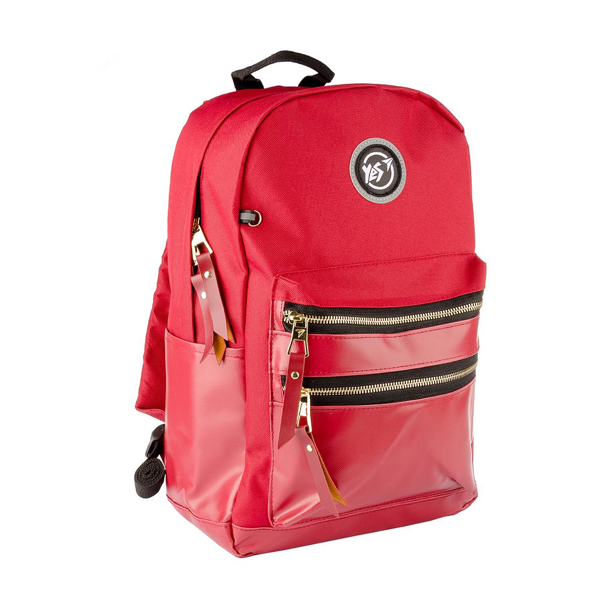 Школьный рюкзак подростковый YES T-100 для девочки Бордовый